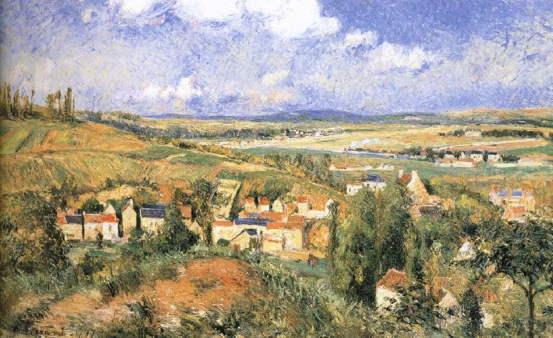 Camille Pissarro Pang plans Schwarz summer oil painting image
